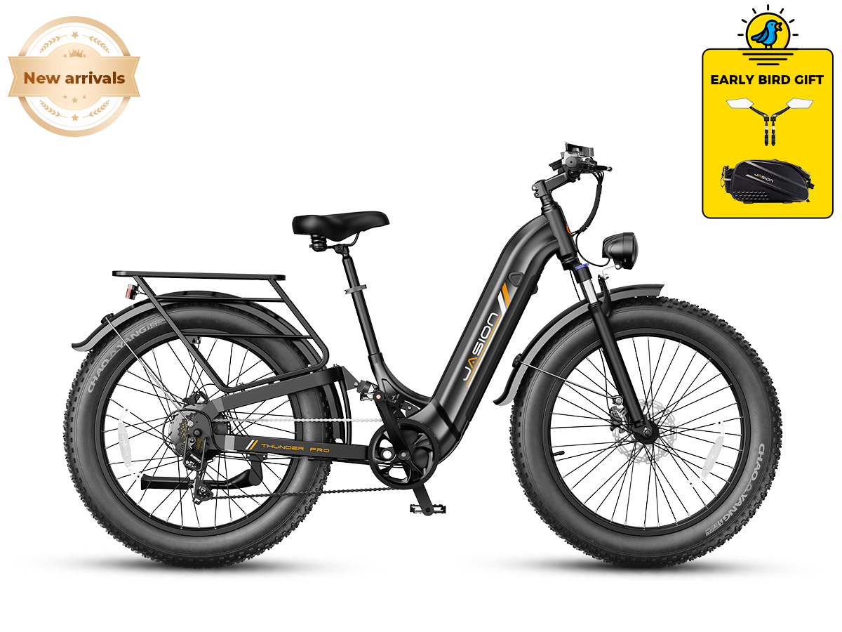Jasion Thunder Pro ST electric bike in Stealth Black