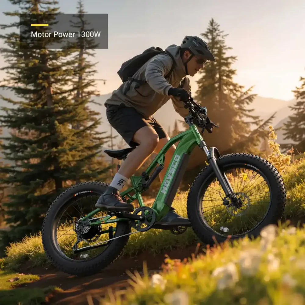 HOVSCO™ HovScout 26" Full Suspension Fat Tire Ebike