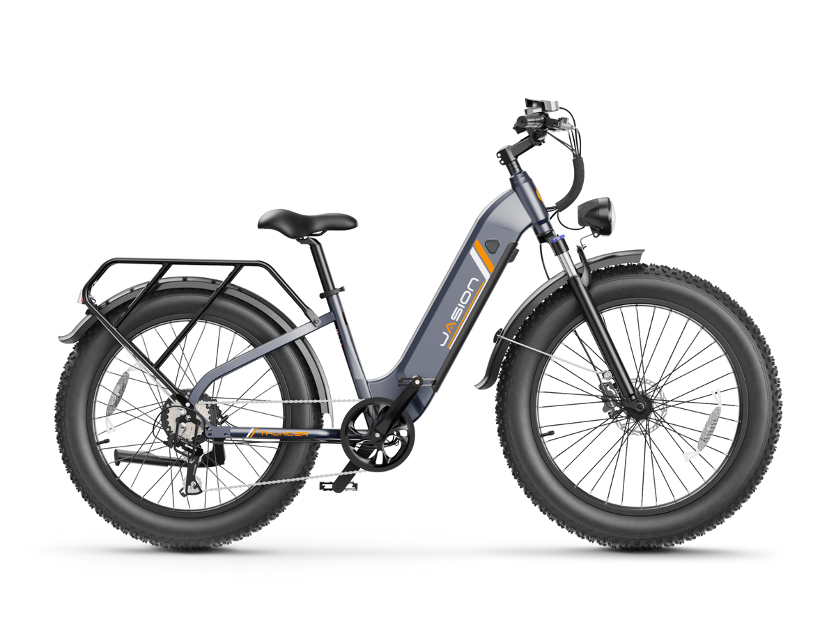 Jasion Thunder electric bike in Thunder Gray