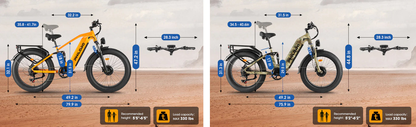 PHILODO FALCON Camo 60V Dual Motor Electric Bike