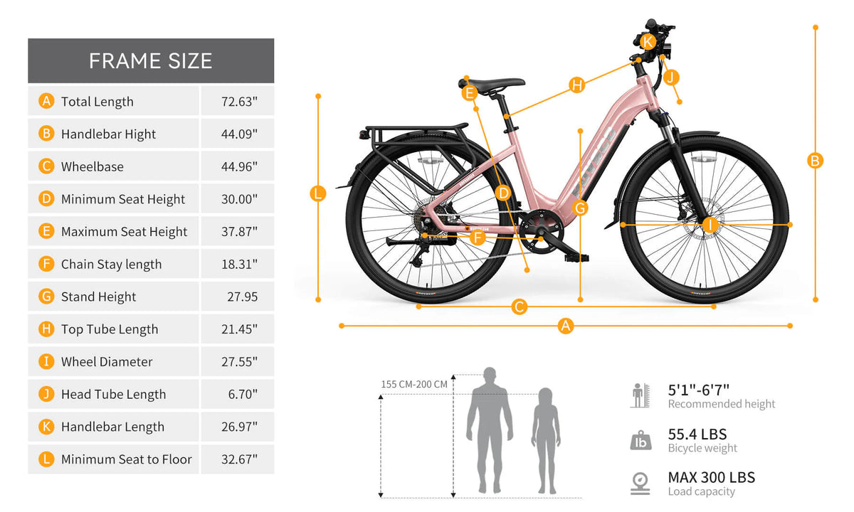 HOVSCO™ HovRanger 27.5" Commuter E-Bike