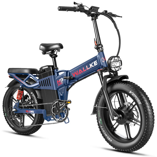 Wallke   H9   AWD   |   3200W   Folding   Ebike   60/82Ah   Battery