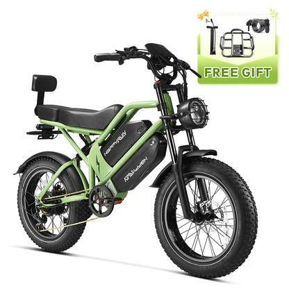 HappyRun G70 Pro Single-Motor Dual-Battery Electric Cargo Bike