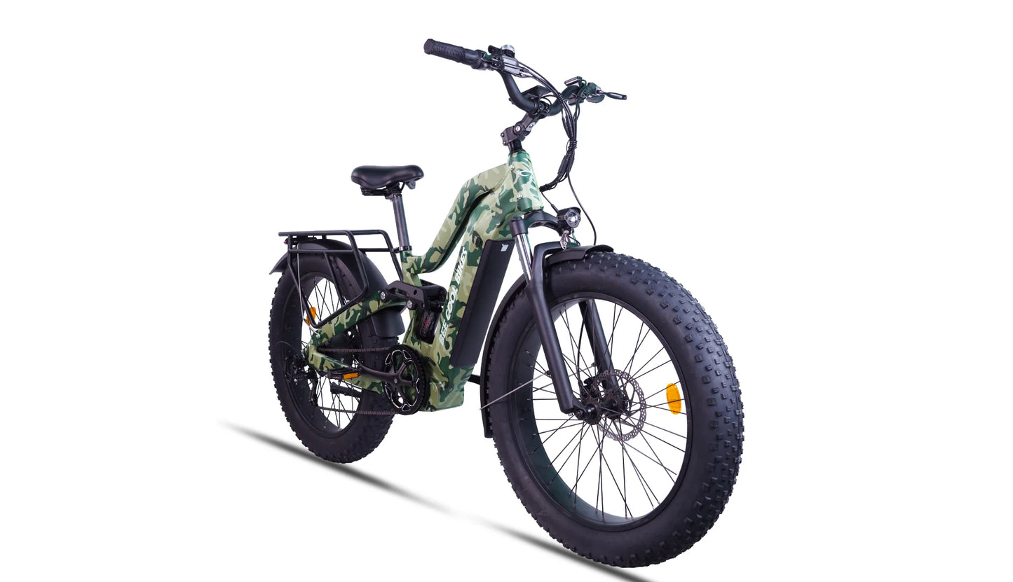 Bee Defender Super Frame Full Suspension Mountain Ebike