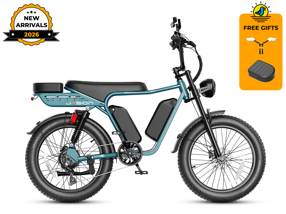Jasion RetroVolt Max electric bike in Venom Green