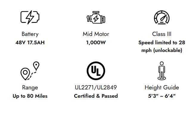 Eunorau SPECTER-ST 2.0 Step-Thru
