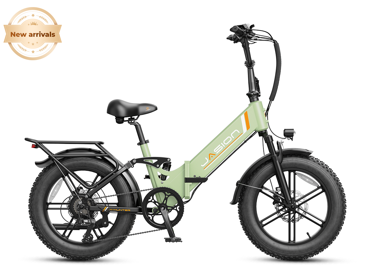 Jasion X-Hunter ST electric bike in Aqua Green