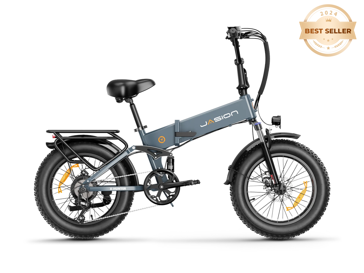 Jasion X-Hunter electric bike in Blue