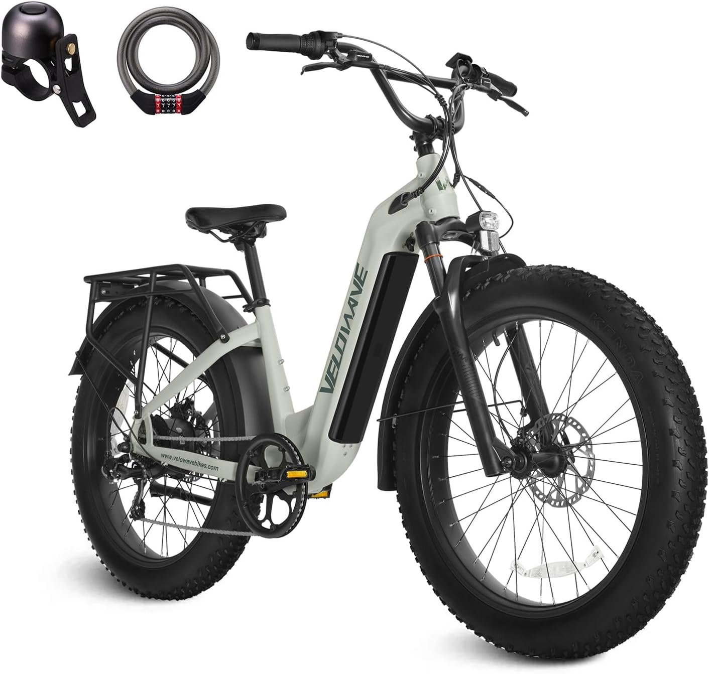Velowave Ranger 2.0 - 26" Fat-Tire, Step-Through EBike