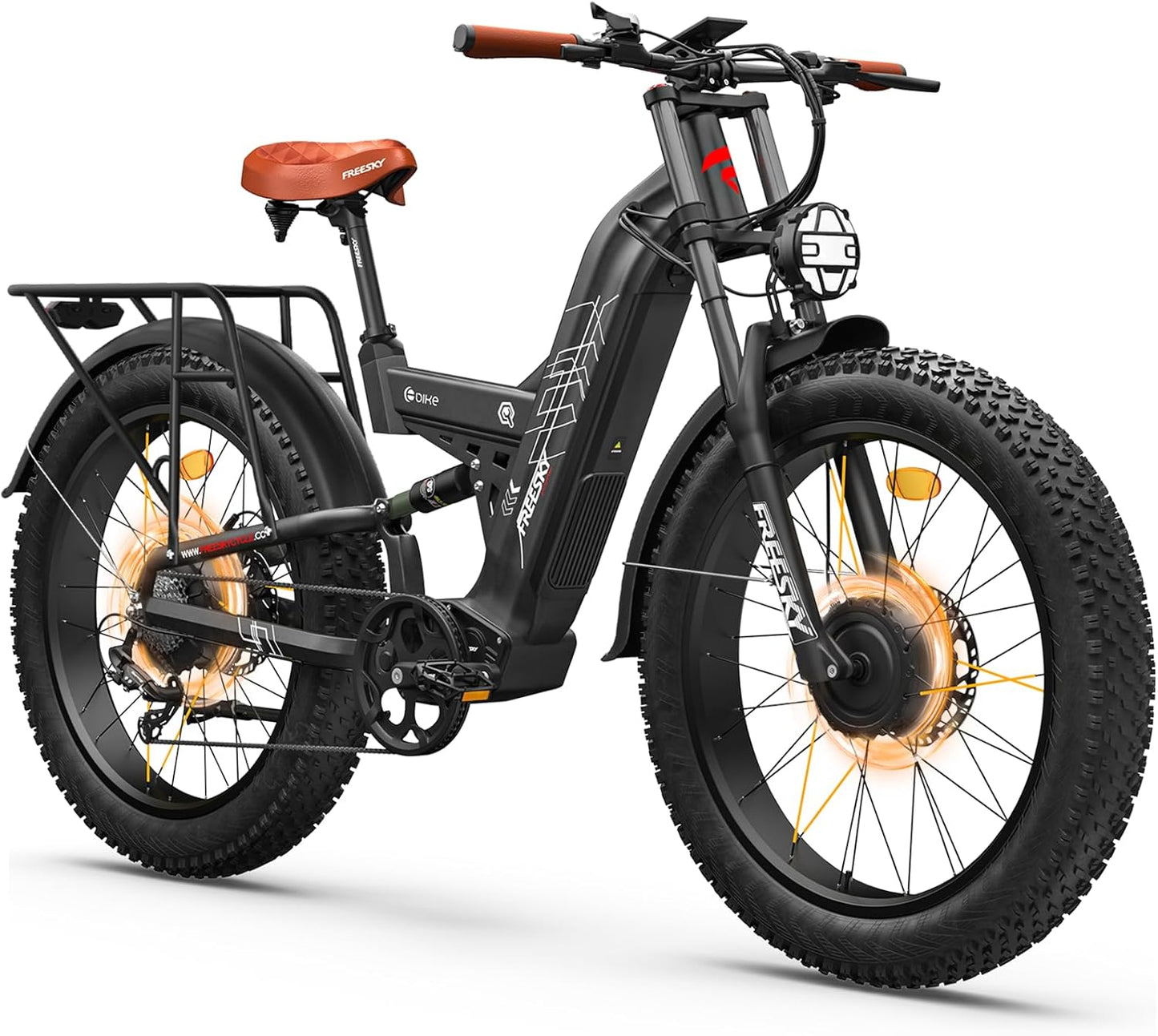 FREESKY 4,000W Dual Motor, Fat-Tire Electric Bike