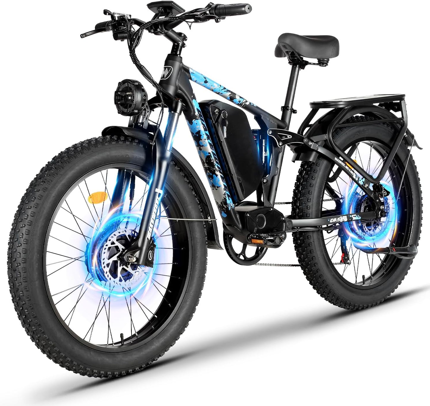 WakeWheel Oasis 5,000W Dual Motor, Fat-Tire Electric Bike