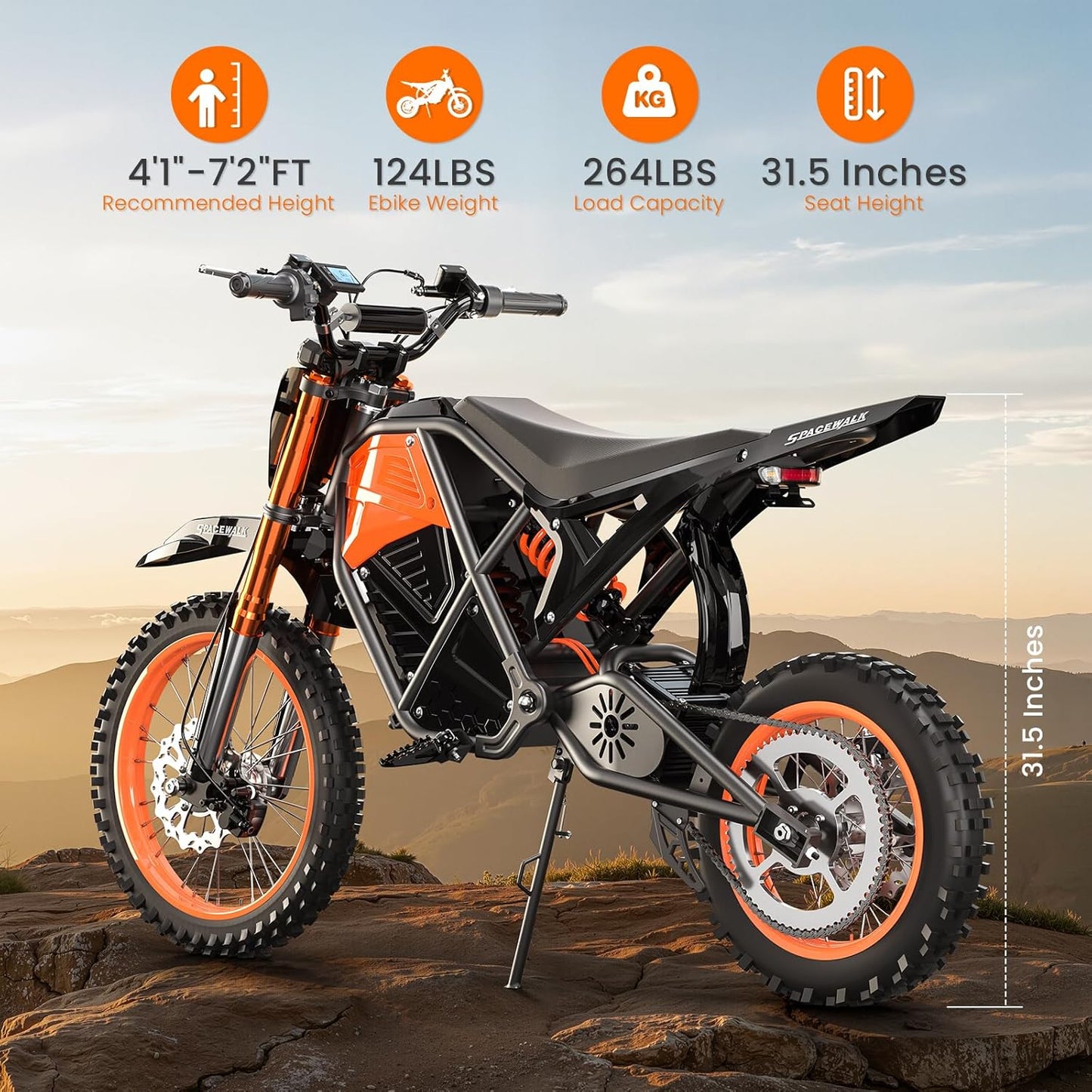 EILLEO Spacewalk X01 -  Electric Dirt Bike - Mini Electric Pit Bike