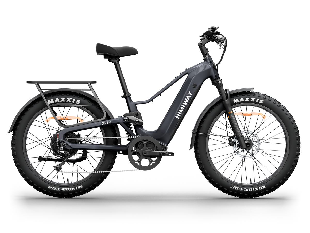 Himiway D5 2.0 eBike, Step-Over, Fat-Tire Electric Bike