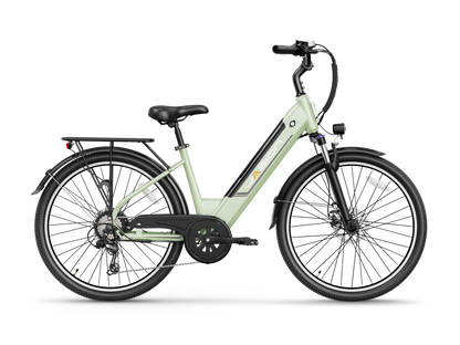 Jasion EB5 Roamer ST electric bike in Pale Green