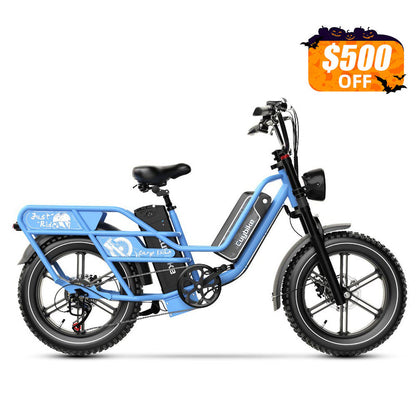 Euybike W1 Blue Dual Battery Electric Bike