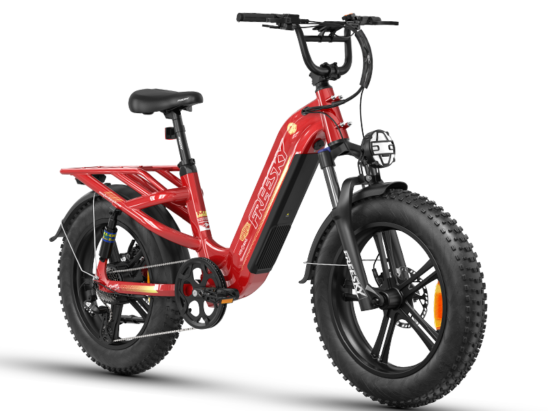 FREESKY Rocky Pro A-320 Step-Through, Full Suspension Electric Bike