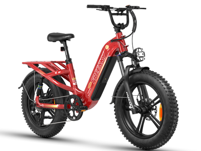 FREESKY Rocky Pro A-320 Step-Through, Full Suspension Electric Bike