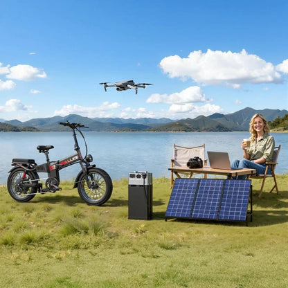 Wallke H9 Ultra - Off-grid power Storage   |   4,000W - 77 AH   Folding   Ebike