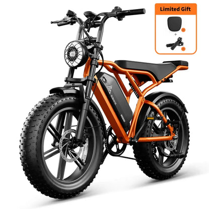 TST® R002 20'' 1500W Full Suspension Moped-style Electric Bike
