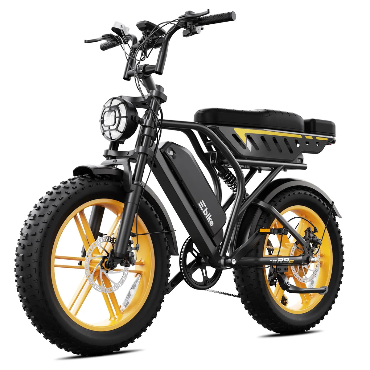 TST® R9 Dual-Battery 1500W Long-Range Moped-Style Electric Bike
