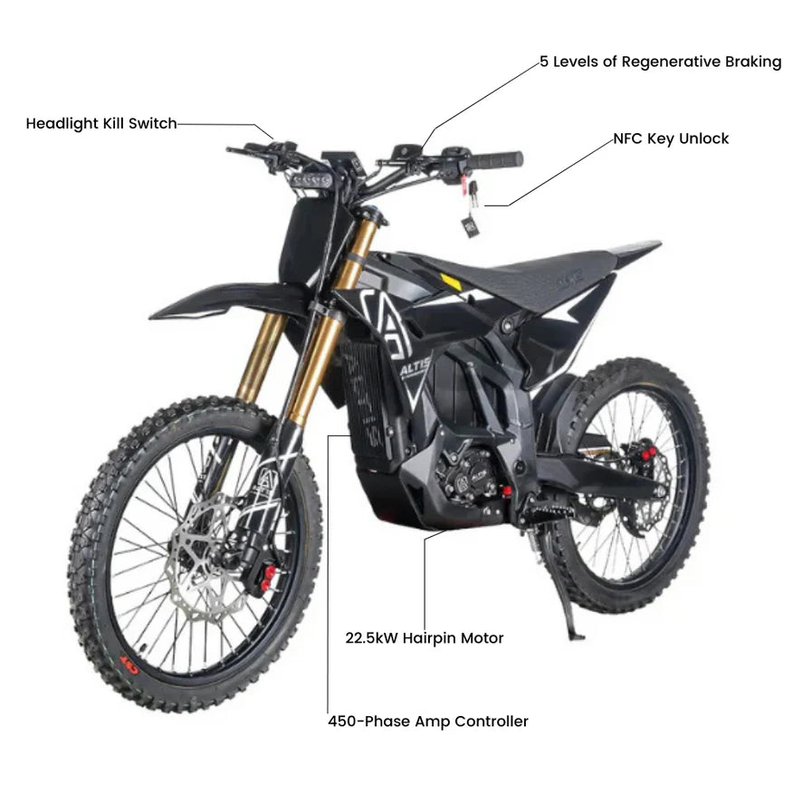 Altis Sigma - Electric Dirt Bike 98V 35Ah E-MX