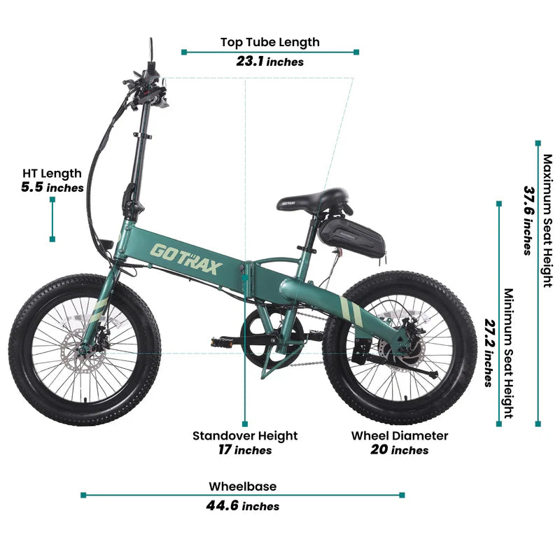 GoTrax F1 Folding Electric Bike 2.0