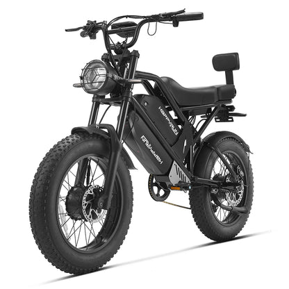 HappyRun G70 Pro Dual-Motor Dual-Battery Electric Cargo Bike