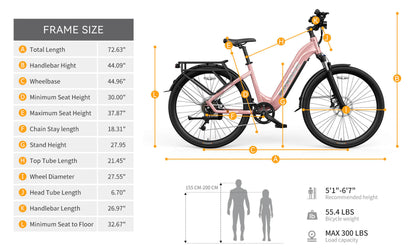 HOVSCO™ HovRanger 27.5" Commuter E-Bike