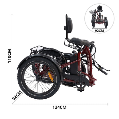 Eunorau ONE-TRIKE 2.0 - Folding, Step-Thru