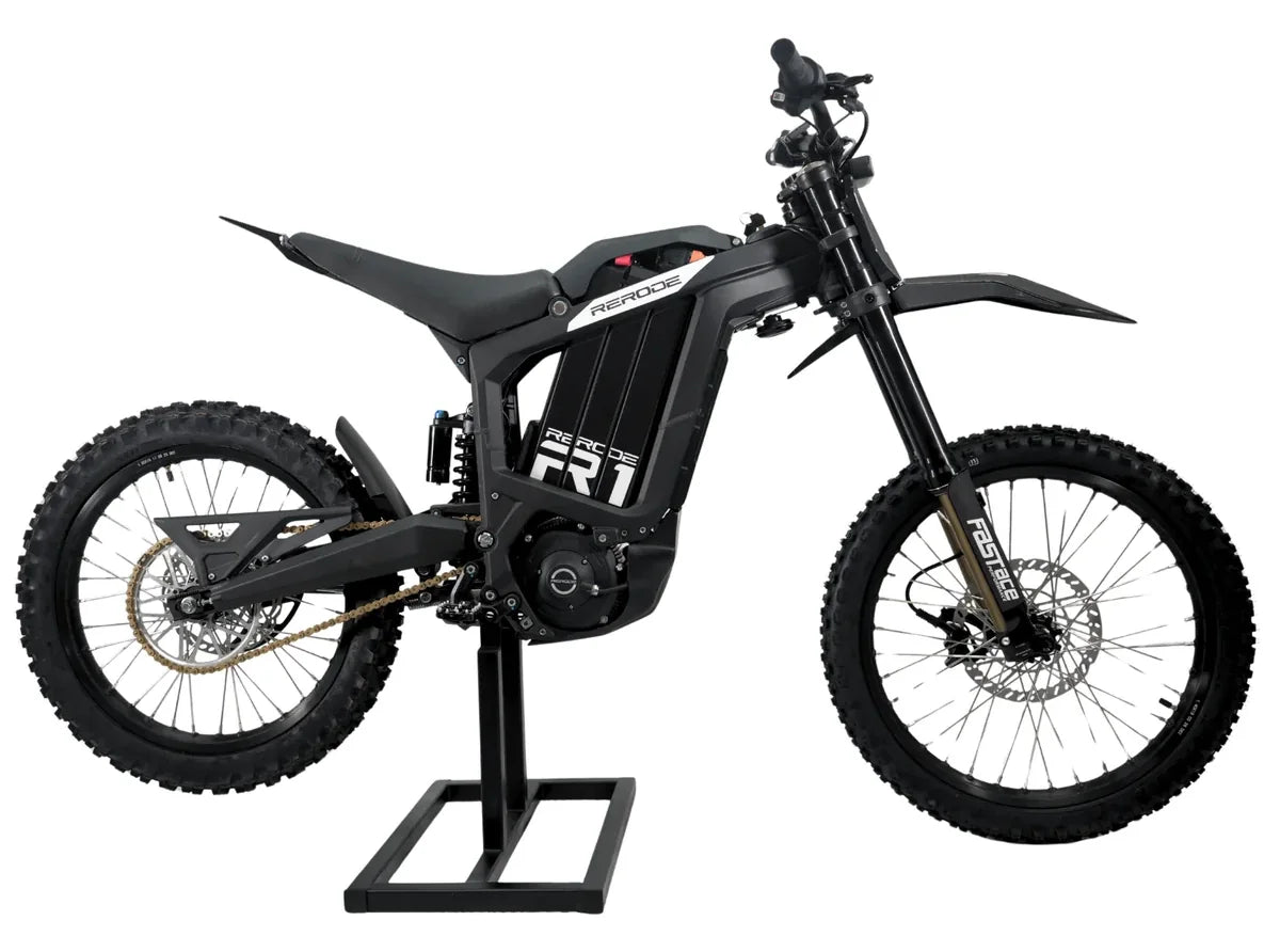Rerode R1 electric dirt bike, side view